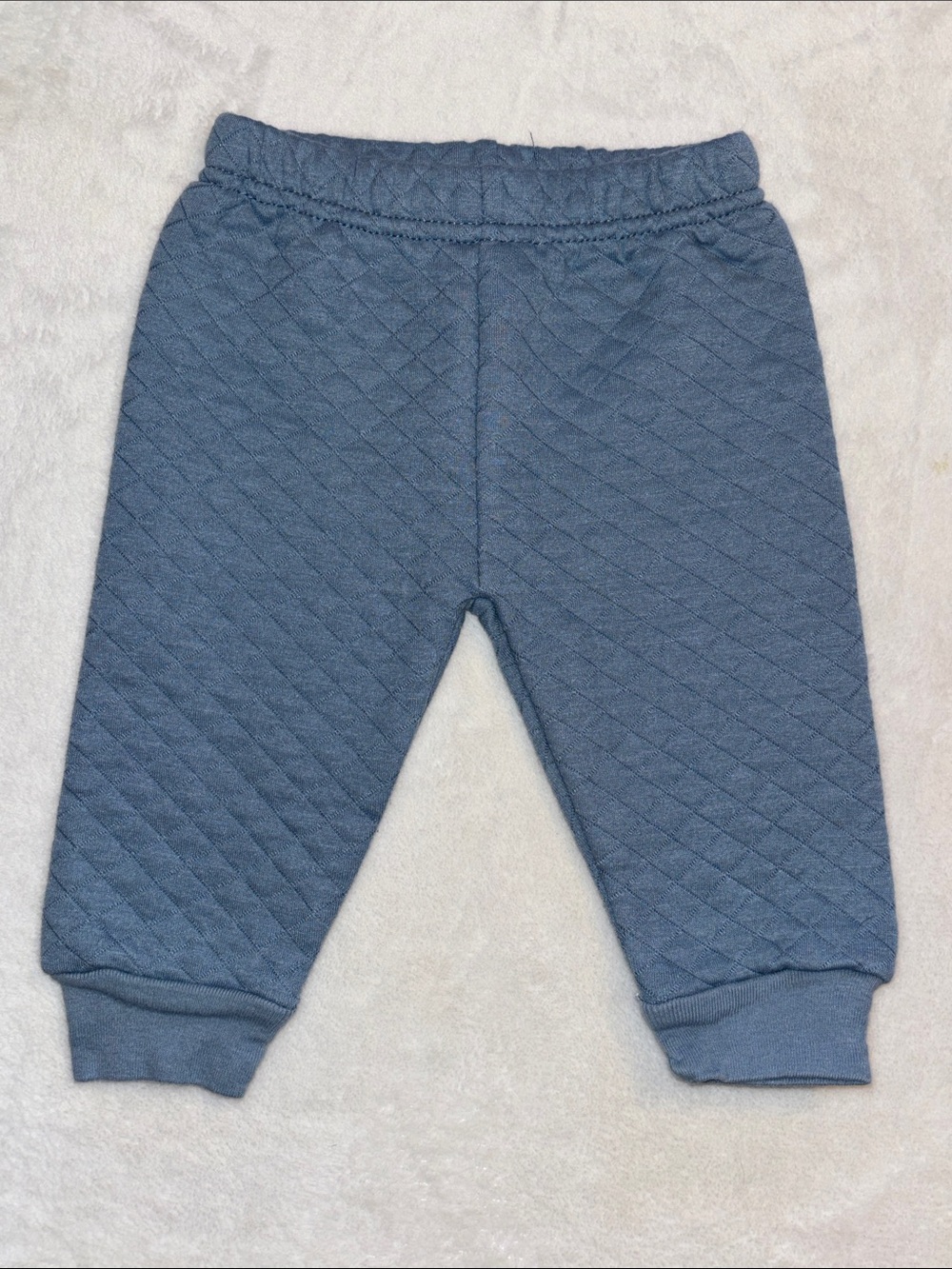 (3 for)$10) Blue 0-3 month Quilted Baby Jogger Pants - baby boy Bottoms 0-3 mont